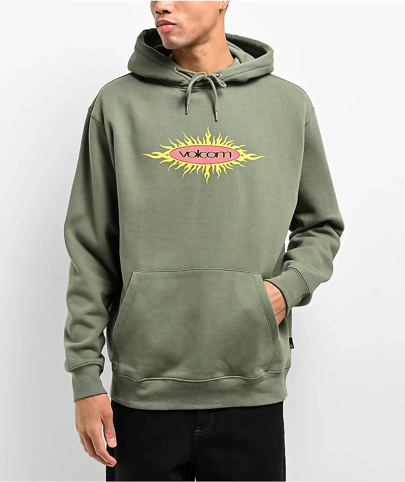 Volcom Nu Sun Green Hoodie