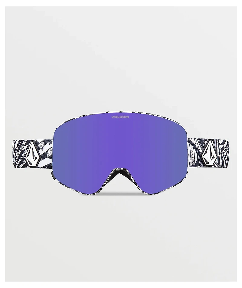 Volcom Odyssey OP Art & Purple Chrome Snowboard Goggles