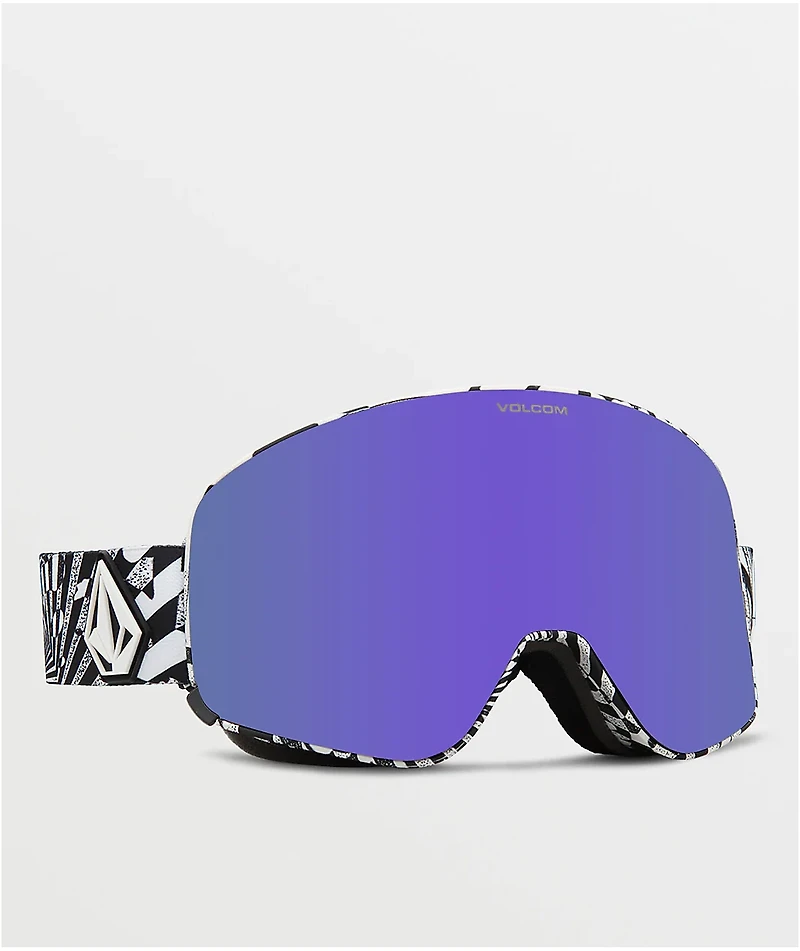Volcom Odyssey OP Art & Purple Chrome Snowboard Goggles