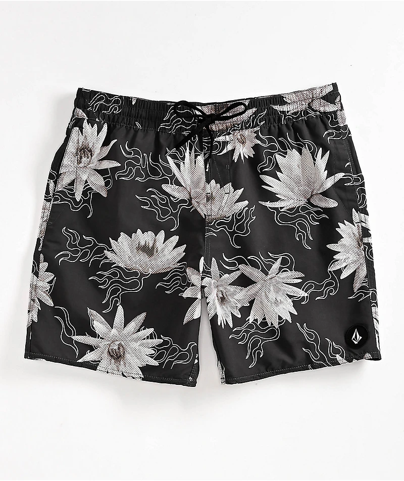 Volcom Polys Cracker Stealth Grey Board Shorts