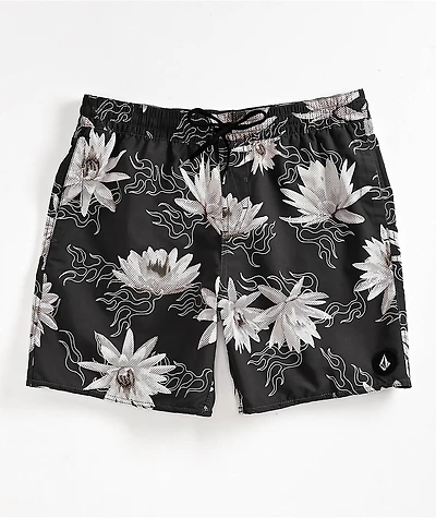 Volcom Polys Cracker Stealth Grey Board Shorts