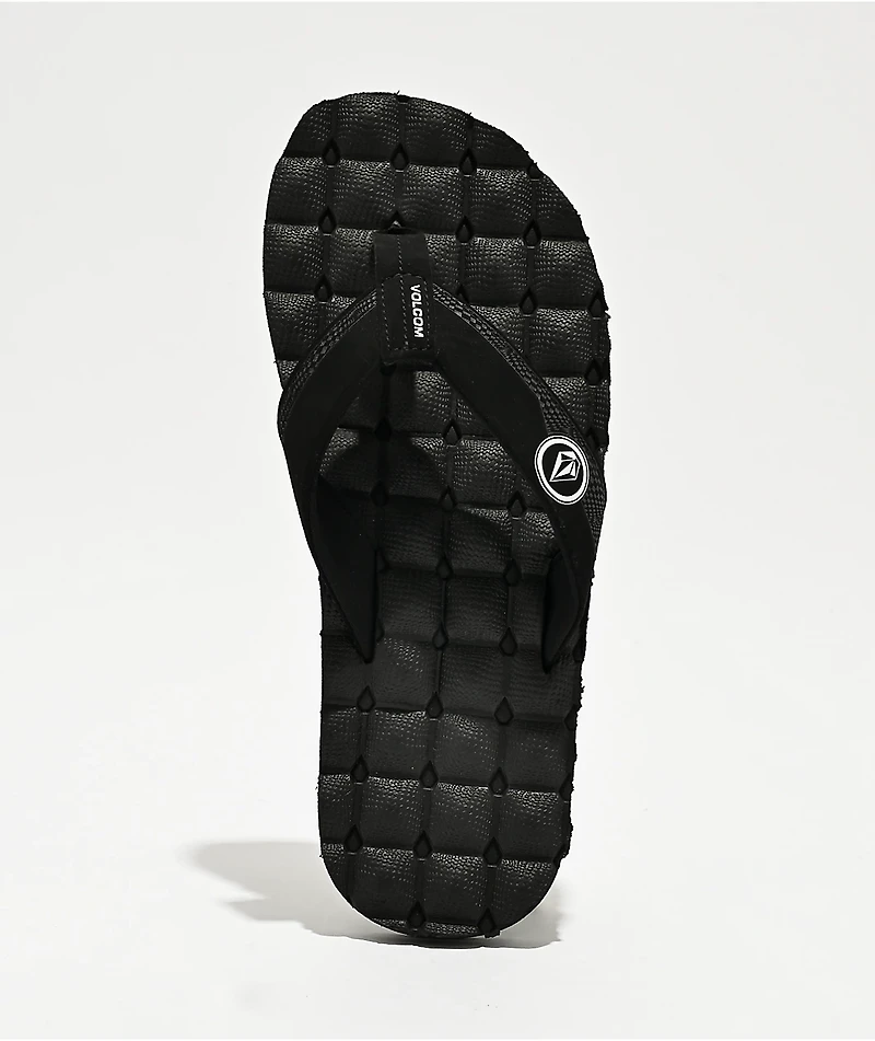 Volcom Recliner Black Sandals