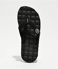 Volcom Recliner Black Sandals