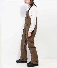 Volcom Roan Brown 15K Bib Snowboard Pants