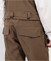 Volcom Roan Brown 15K Bib Snowboard Pants