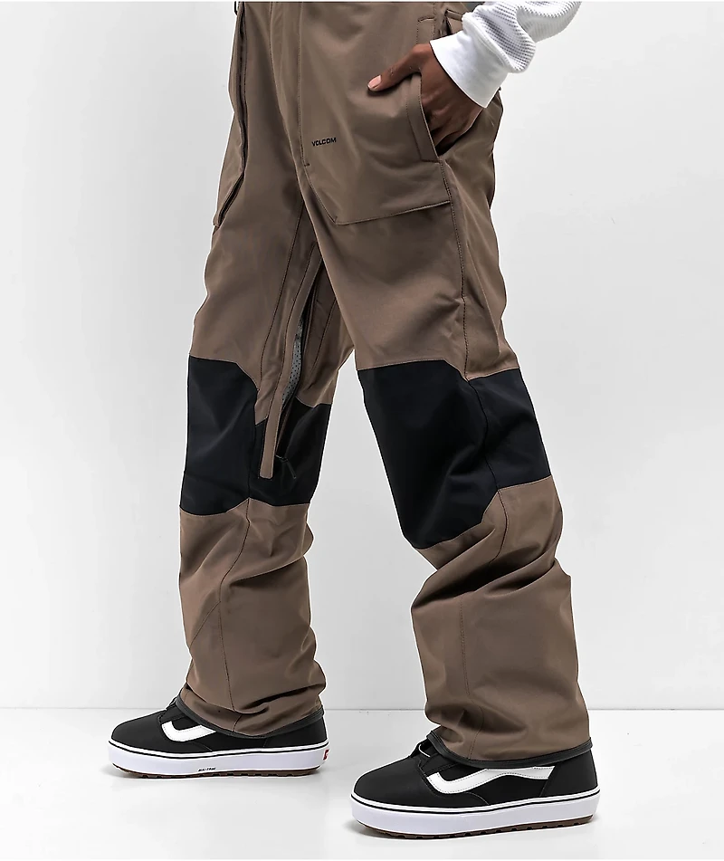 Volcom Roan Teak 15K Snowboard Bib Pants