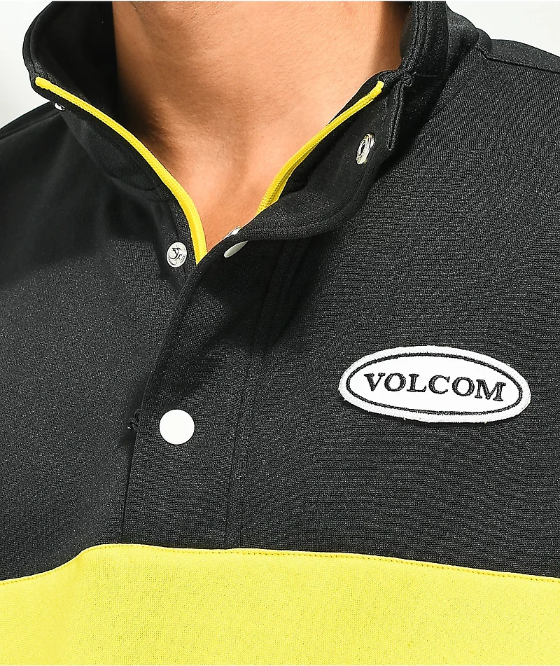 Volcom She Crew Yellow Fleece Jacket