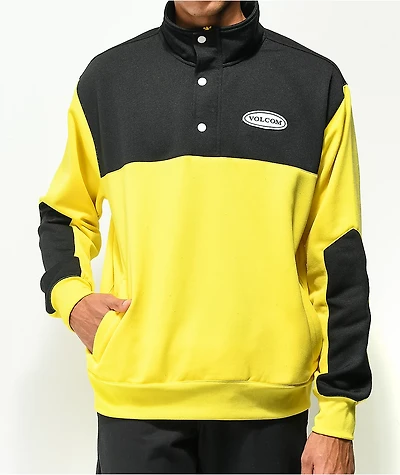 Volcom She Crew Yellow Fleece Jacket