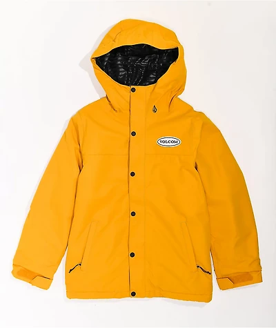 Volcom Stone 91 Yellow 10K Snowboard Jacket Kids
