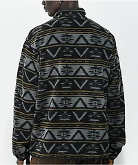Volcom Switch Case Black, Grey & Brown Fleece Jacket