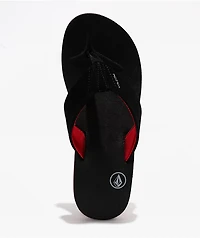 Volcom Victor Black & Red Sandals