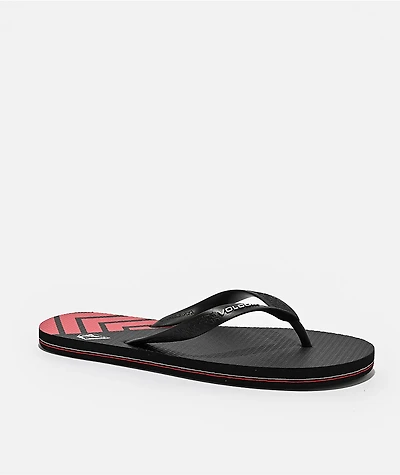 Volcom Volcomotion Black & Red Sandals
