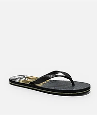 Volcom Volcomotion Black & Yellow Sandals