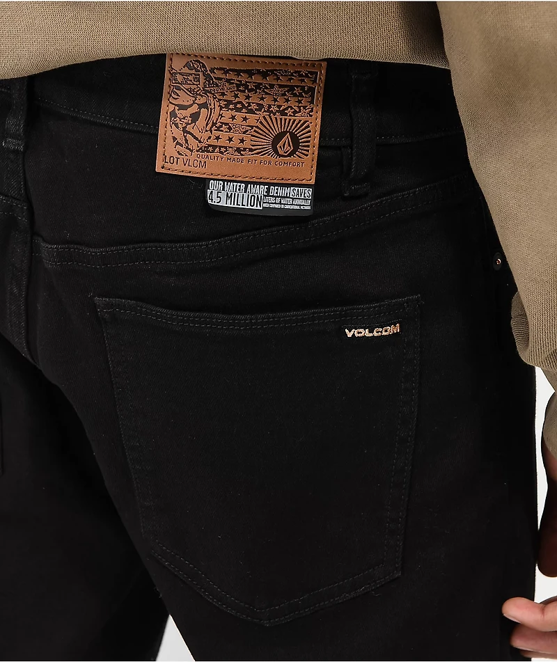 Volcom Vorta Black Denim Jeans