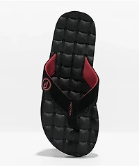Volcom x Jack Robinson Recliner Red & Black Sandals