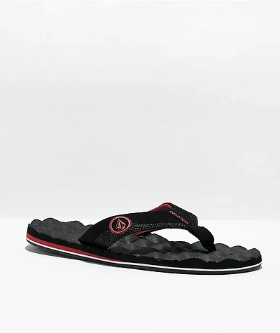 Volcom x Jack Robinson Recliner Red & Black Sandals