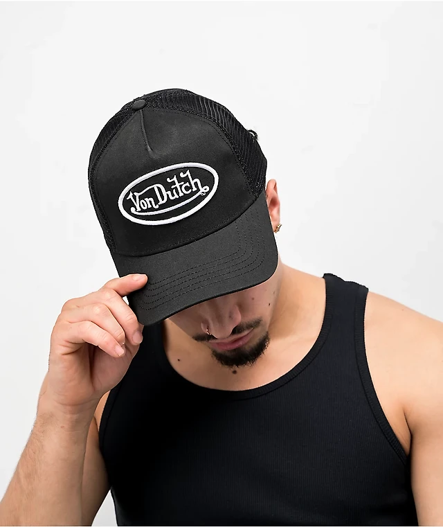 Von Dutch Black & White Trucker Hat