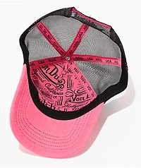 Von Dutch Bling Pink & Black Trucker Hat