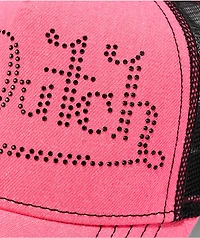 Von Dutch Bling Pink & Black Trucker Hat
