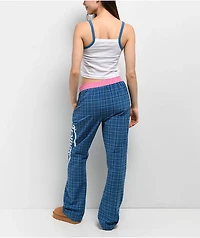 Von Dutch Blue Plaid Lounge Set