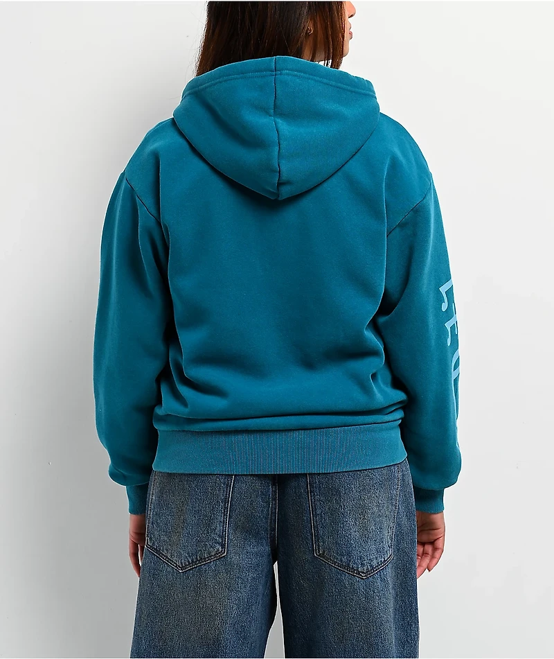 Von Dutch Blue Wash Zip Hoodie