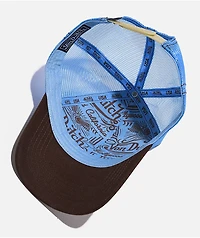 Von Dutch Brown & Blue Americana Trucker Hat
