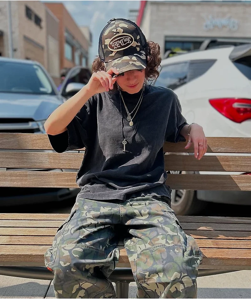 Von Dutch Brown Camo Trucker Hat