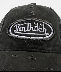 Von Dutch Busted Black Strapback Hat