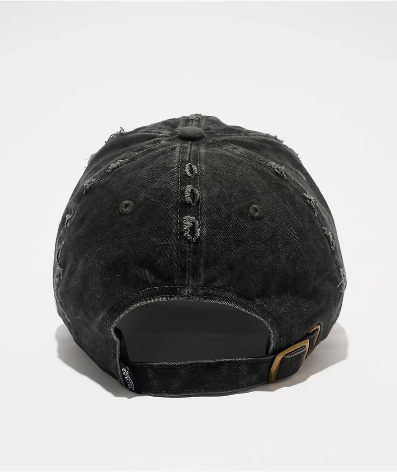 Von Dutch Busted Black Strapback Hat