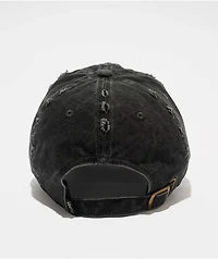 Von Dutch Busted Black Strapback Hat