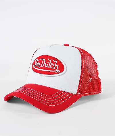 Von Dutch Canada Flag White & Red Trucker Hat