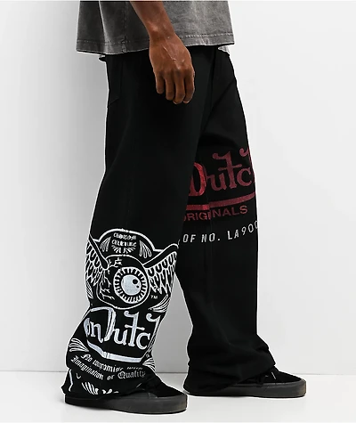 Von Dutch Cannonball Black Baggy Jeans