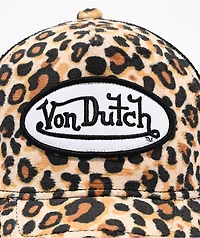 Von Dutch Cheetah Velvet Trucker Hat