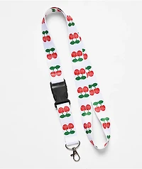 Von Dutch Cherries White Lanyard