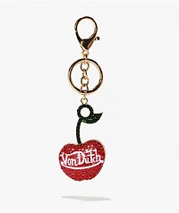 Von Dutch Cherry Rhinestone Bag Charm
