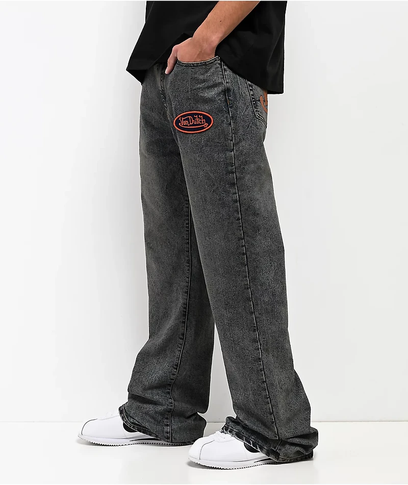 Von Dutch Clutch Stacked Flare Jeans