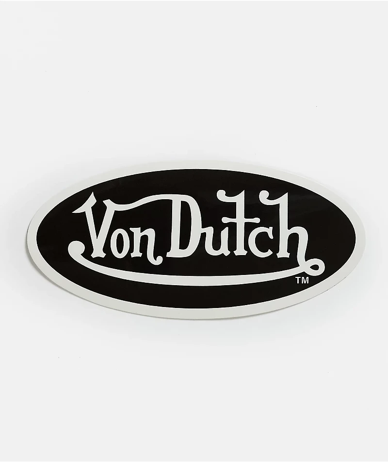 Von Dutch Core Logo Black & White Sticker