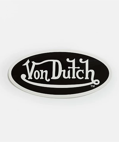 Von Dutch Core Logo Black & White Sticker