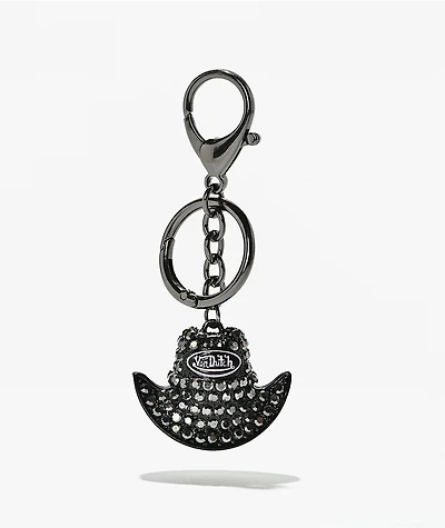 Von Dutch Cowboy Hat Rhinestone Bag Charm