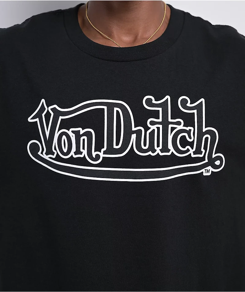 Von Dutch Crossbone Motors Black T-Shirt