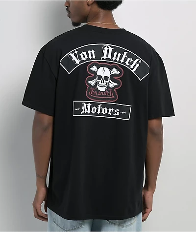 Von Dutch Crossbone Motors Black T-Shirt