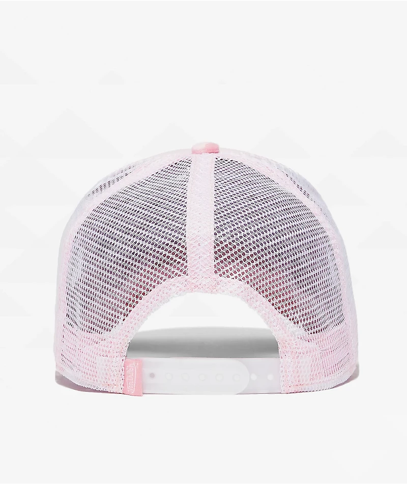 Von Dutch Crush Velvet Pink Trucker Hat