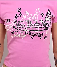 Von Dutch Cyclamen Pink T-Shirt