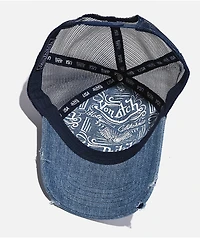Von Dutch Denim Blue Trucker Hat