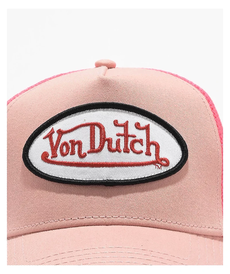 Von Dutch Distressed Dirty Pink Trucker Hat