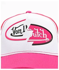 Von Dutch Hot Pink & White Trucker Hat