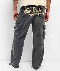 Von Dutch Hunter Grey Wash Cargo Jeans