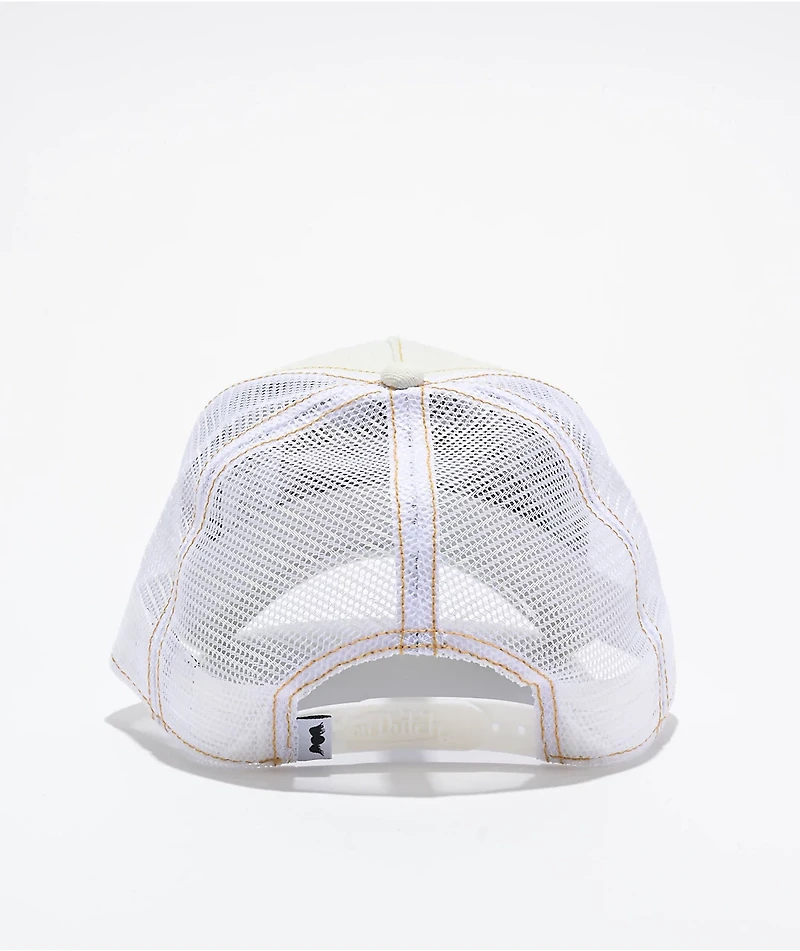 Von Dutch Light Blue Stone Denim Trucker Hat