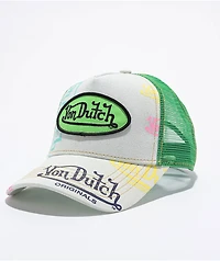 Von Dutch Light Denim & Apple Trucker Hat