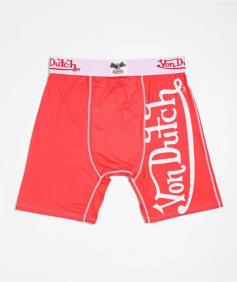 Von Dutch Logo Red Boxer Briefs